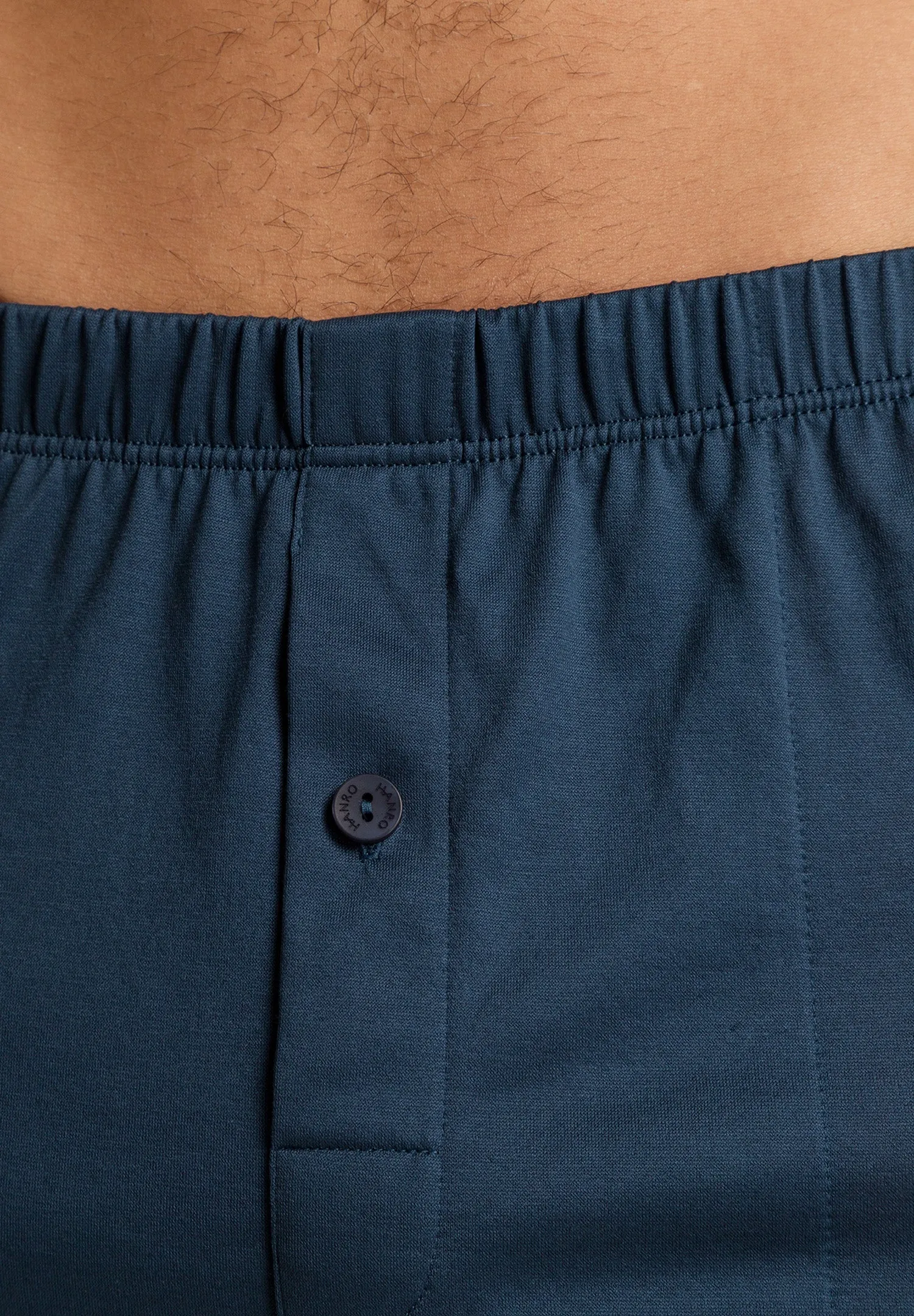 Cotton Sporty Cotton Knit Boxer With Button Fly | Midnight Sky 73505-2644