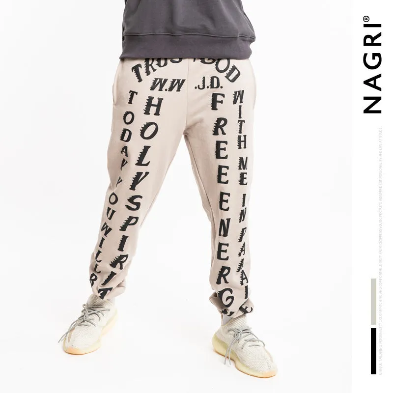 Cpfm Sweatpants Men's Letters Puff Print Loose Men's