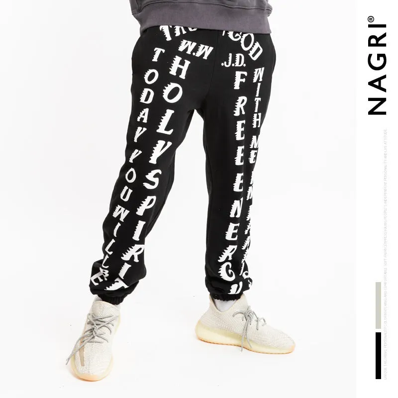 Cpfm Sweatpants Men's Letters Puff Print Loose Men's