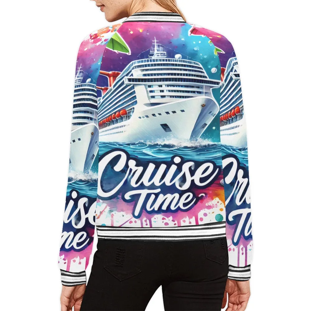 cruise time Bomber Jacket for Women