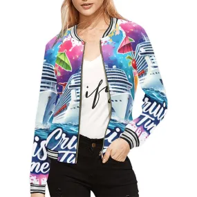 cruise time Bomber Jacket for Women