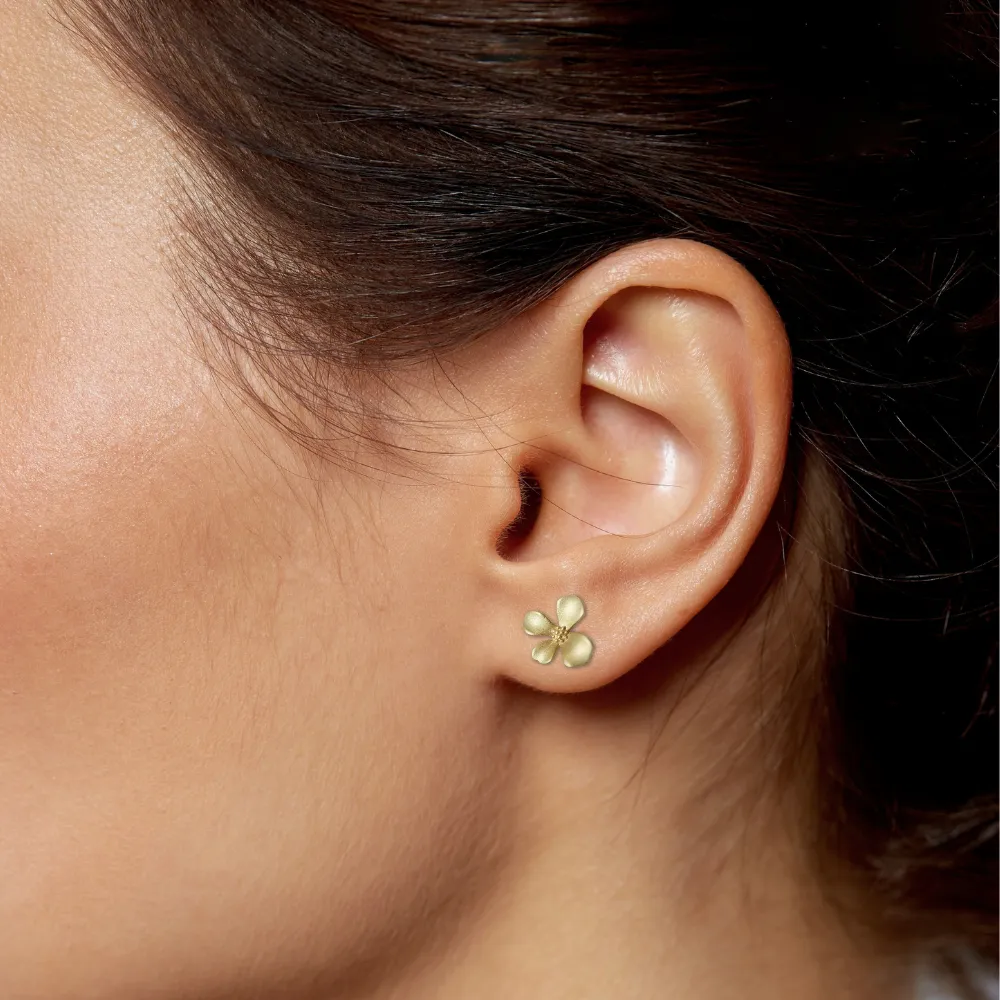 Delicate Floral Fashion Studs