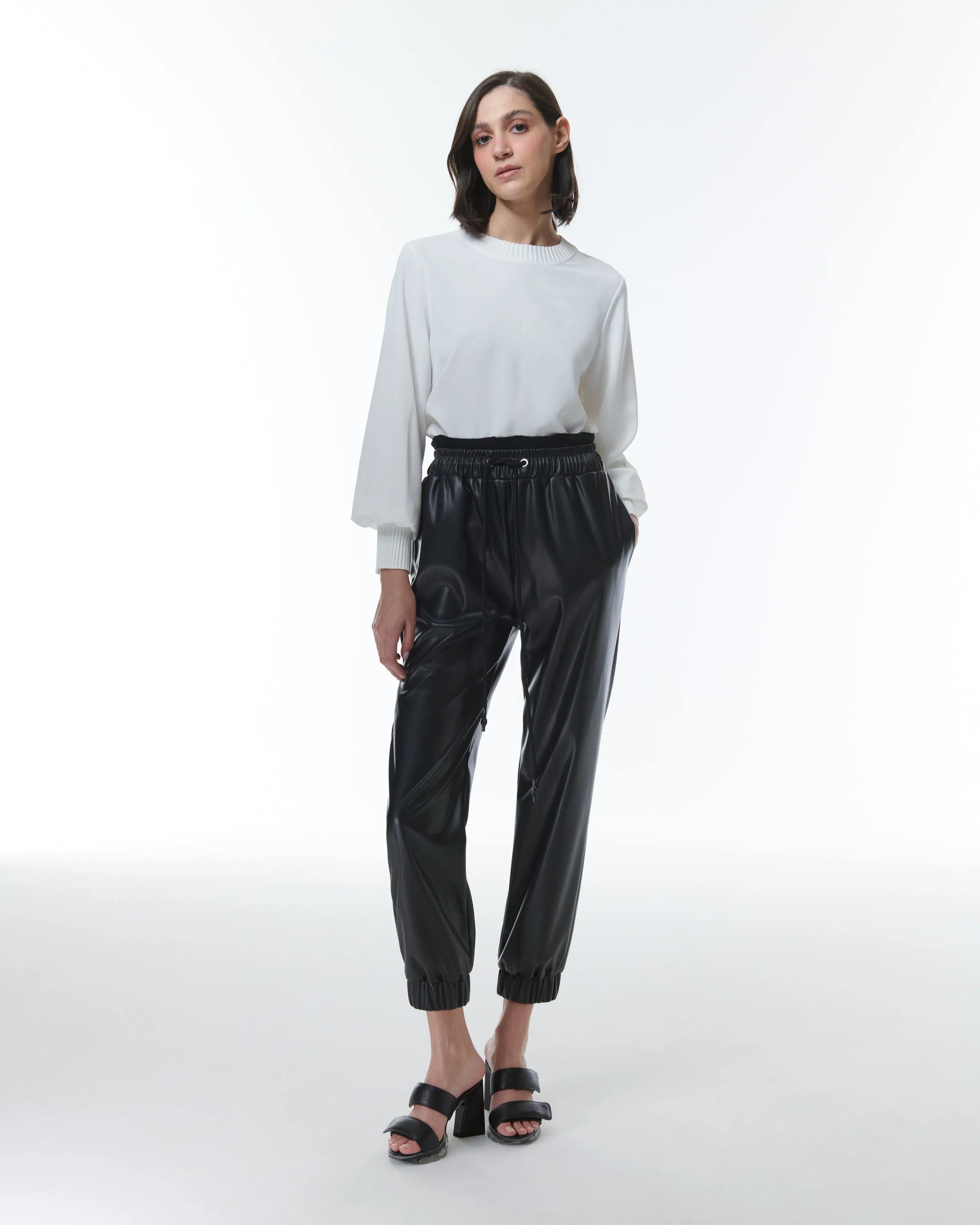 Dione Pleated Neck Top