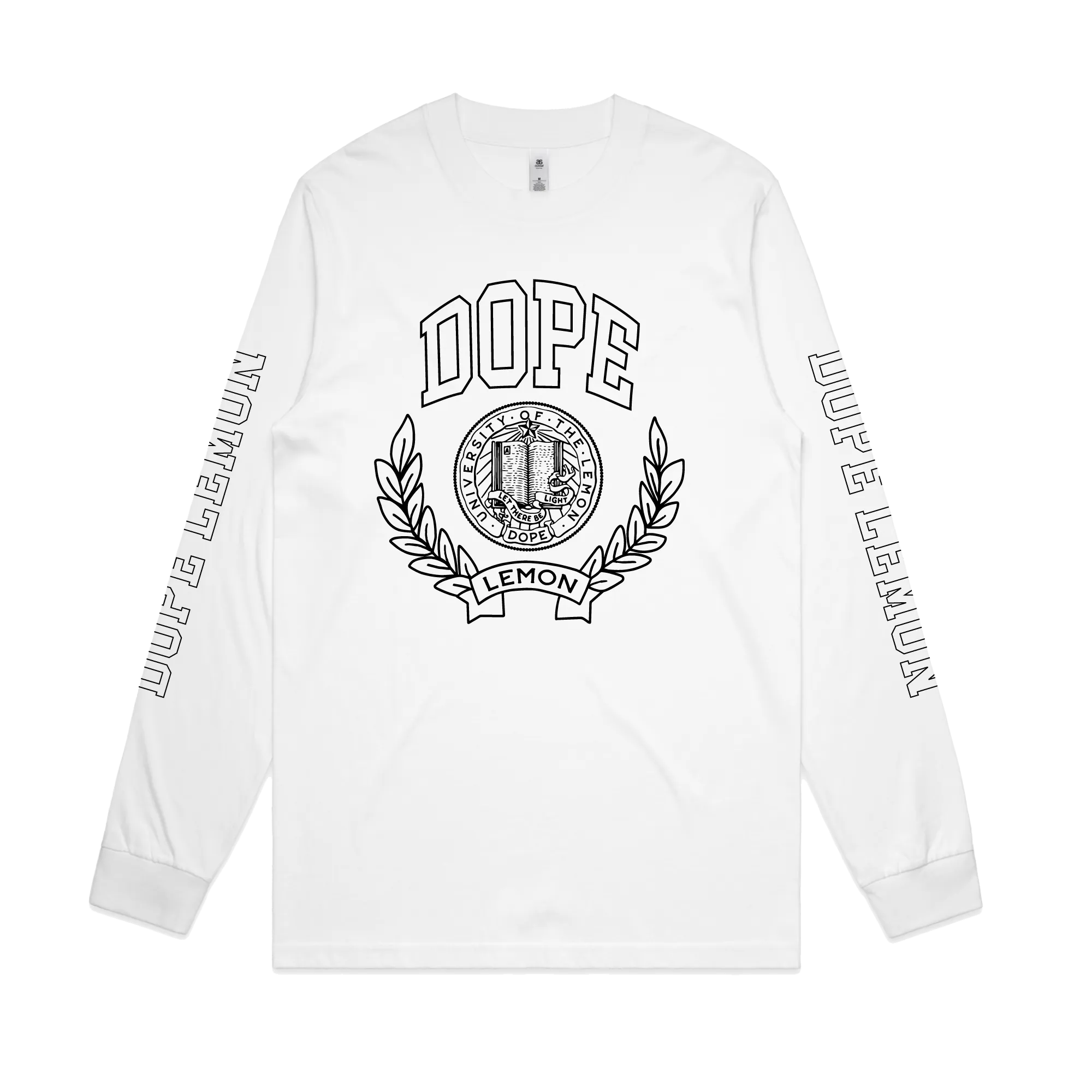 Dope University / White Longsleeve T-shirt