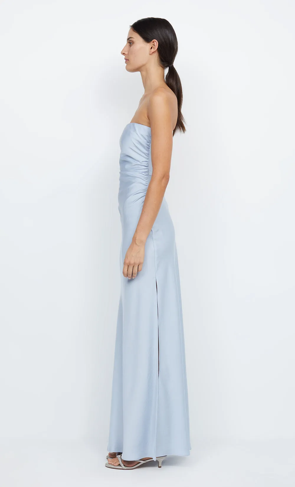 ETERNITY STRAPLESS MAXI  - DUSTY BLUE