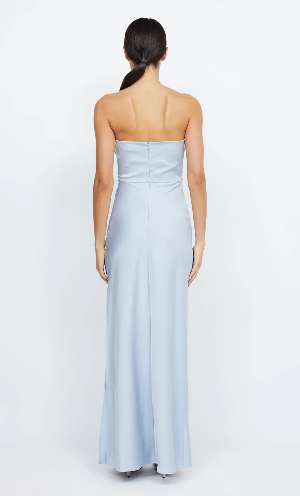 ETERNITY STRAPLESS MAXI  - DUSTY BLUE