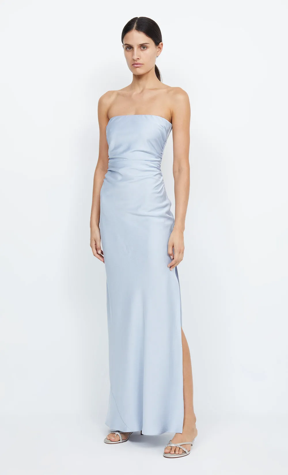 ETERNITY STRAPLESS MAXI  - DUSTY BLUE