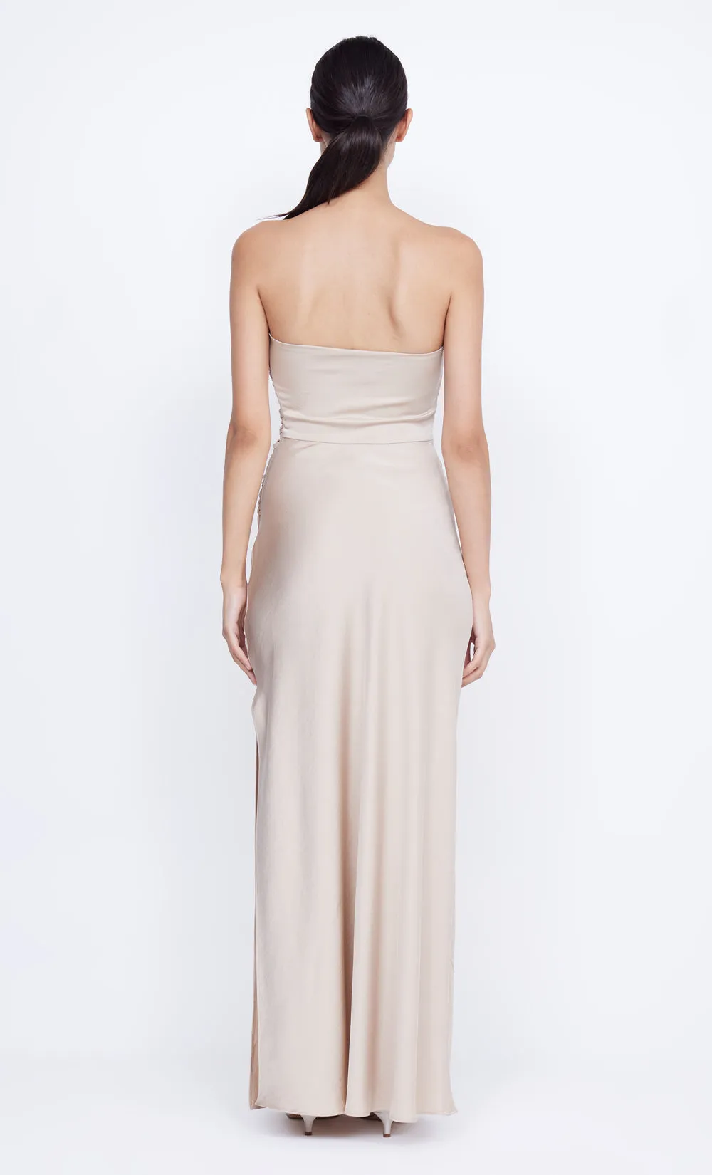 ETERNITY STRAPLESS MAXI  - SAND