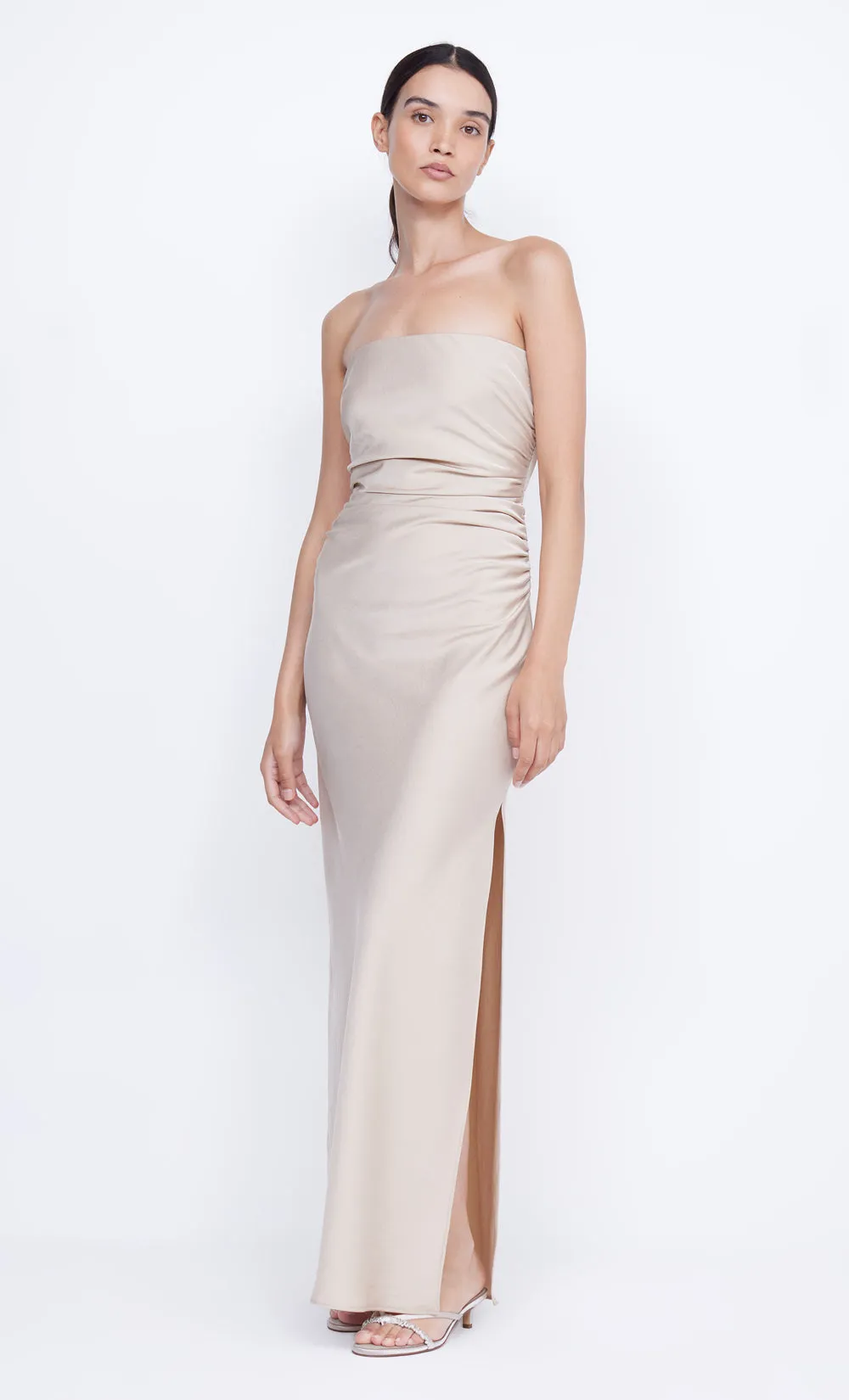 ETERNITY STRAPLESS MAXI  - SAND