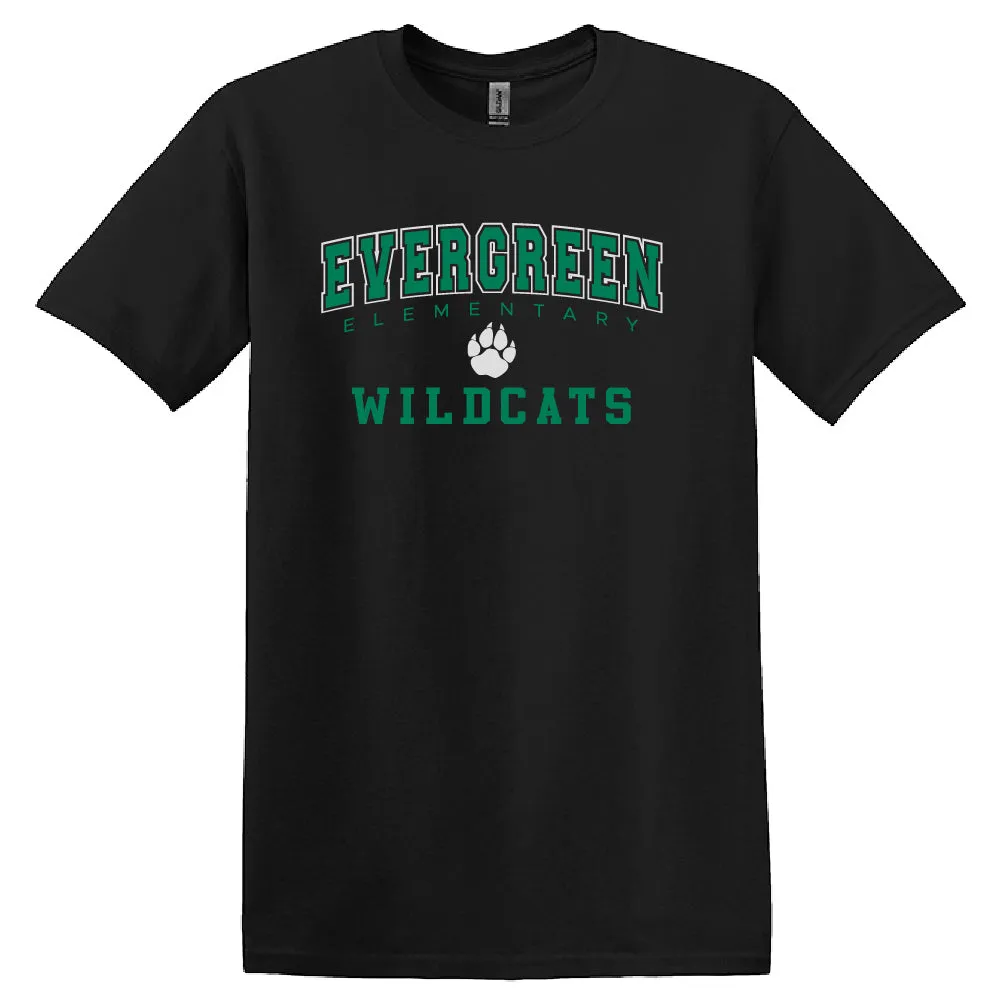 Evergreen Elementary Wildcats T-shirt