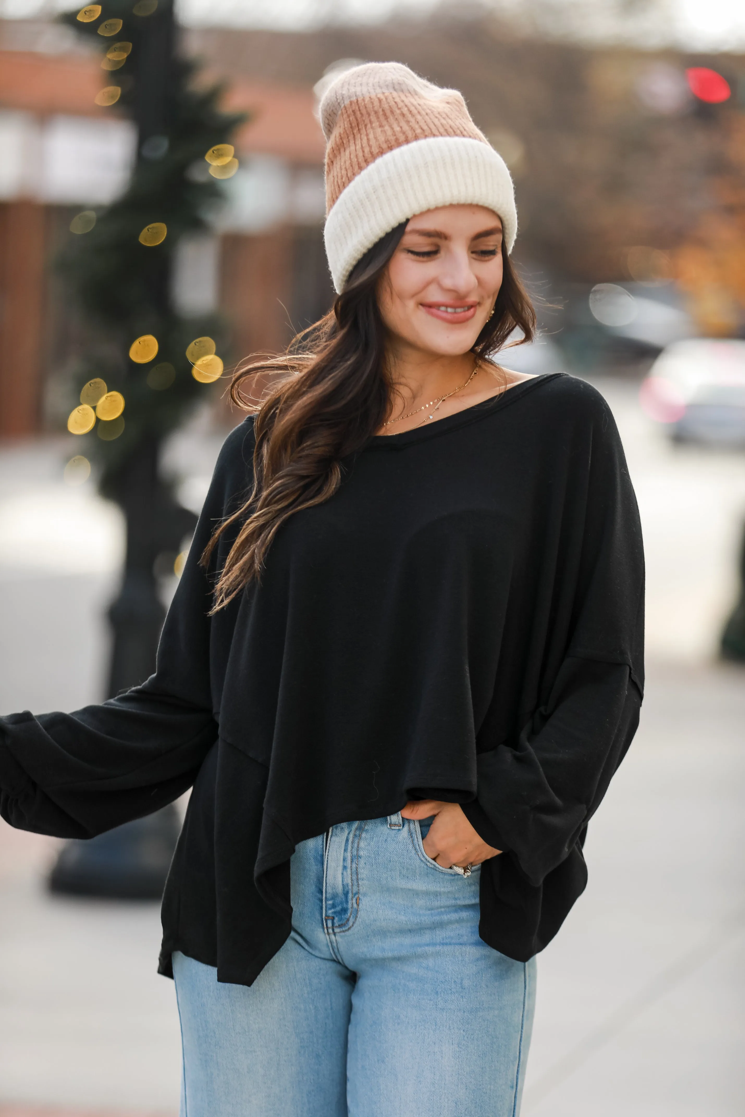 FINAL SALE - Rylee Oversized Knit Top - DOORBUSTER