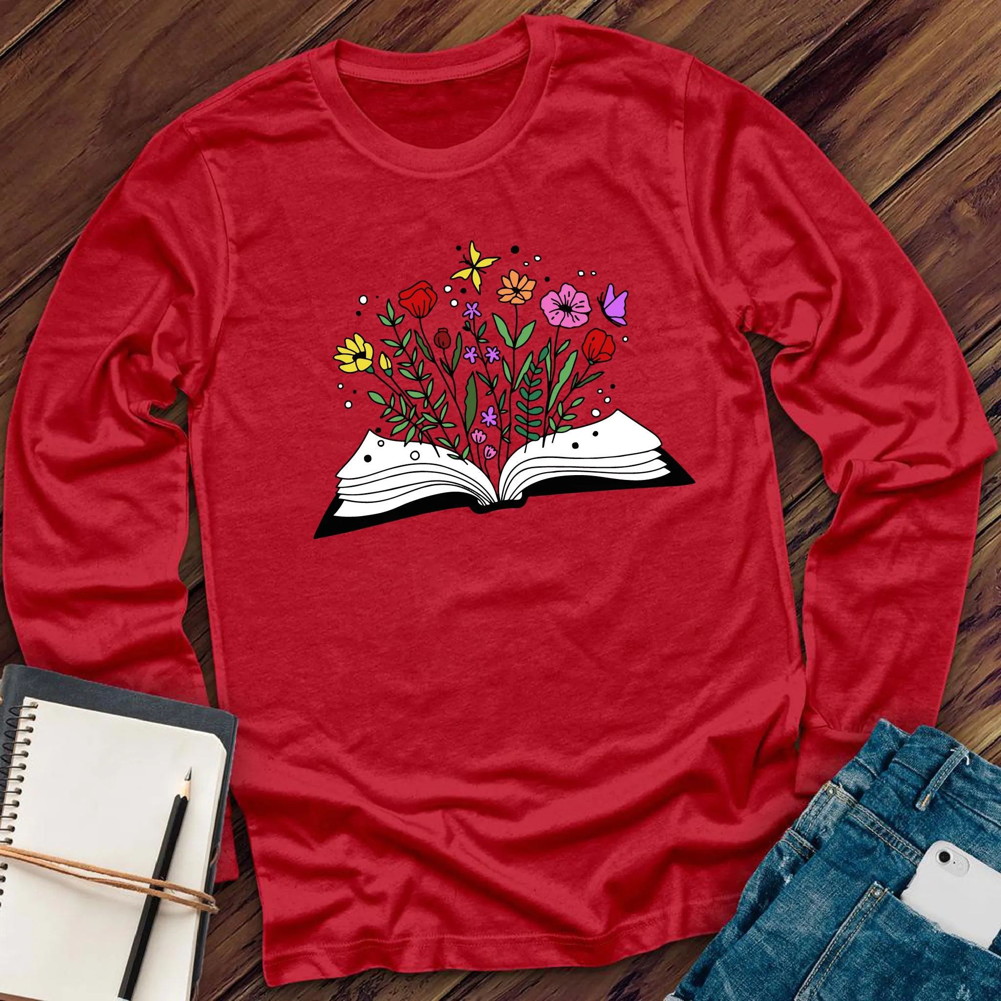 Floral Book Long Sleeve