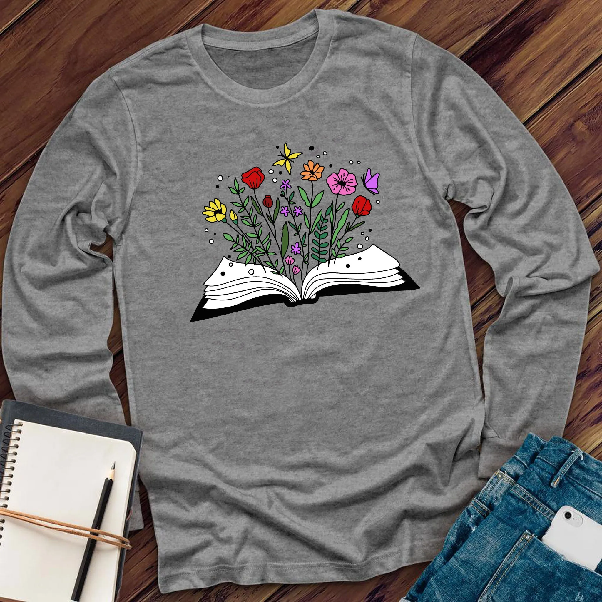 Floral Book Long Sleeve