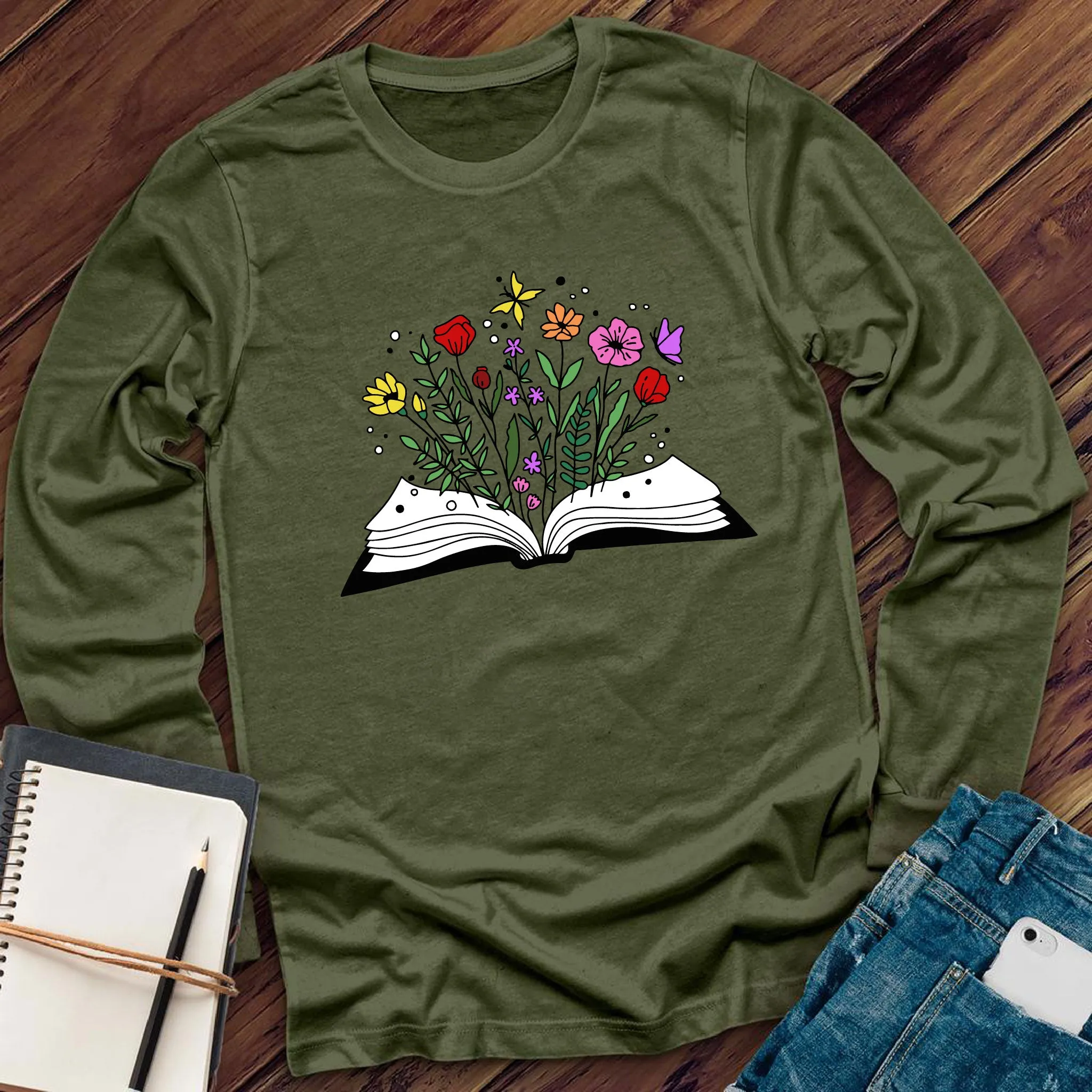 Floral Book Long Sleeve