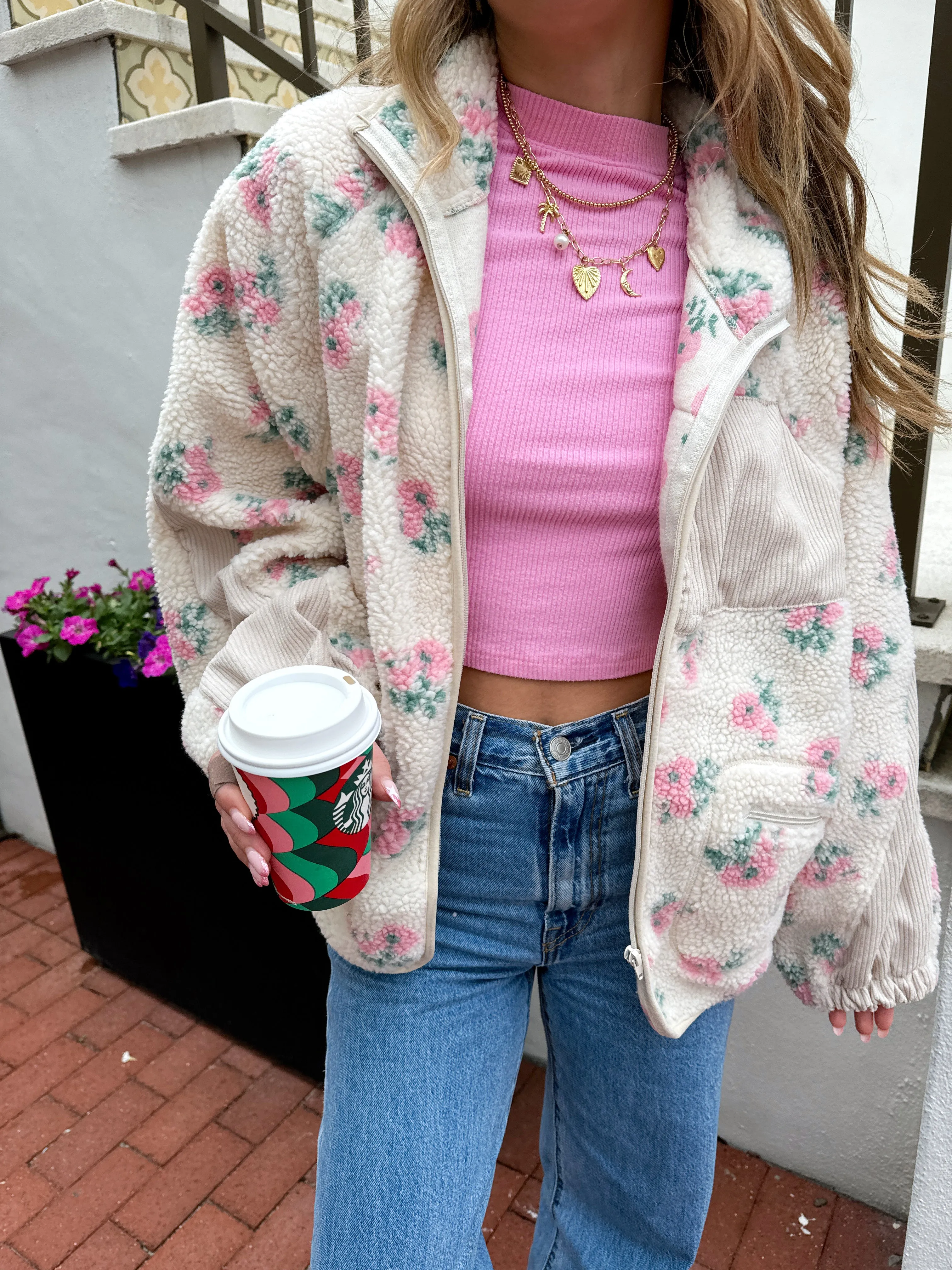 Floral Feeling Fleece Jacket