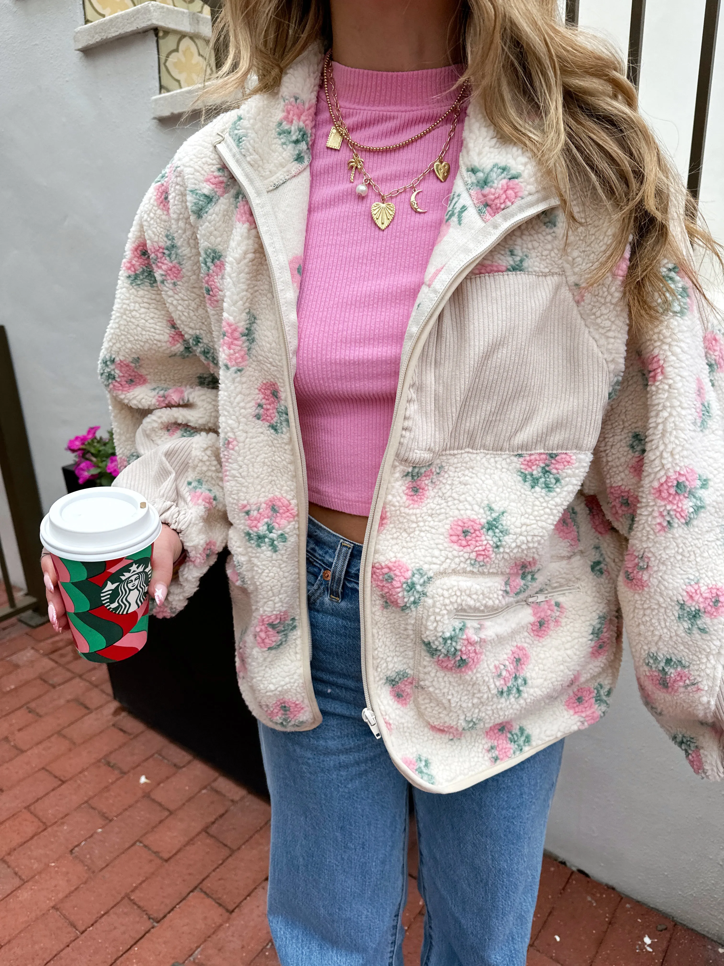 Floral Feeling Fleece Jacket