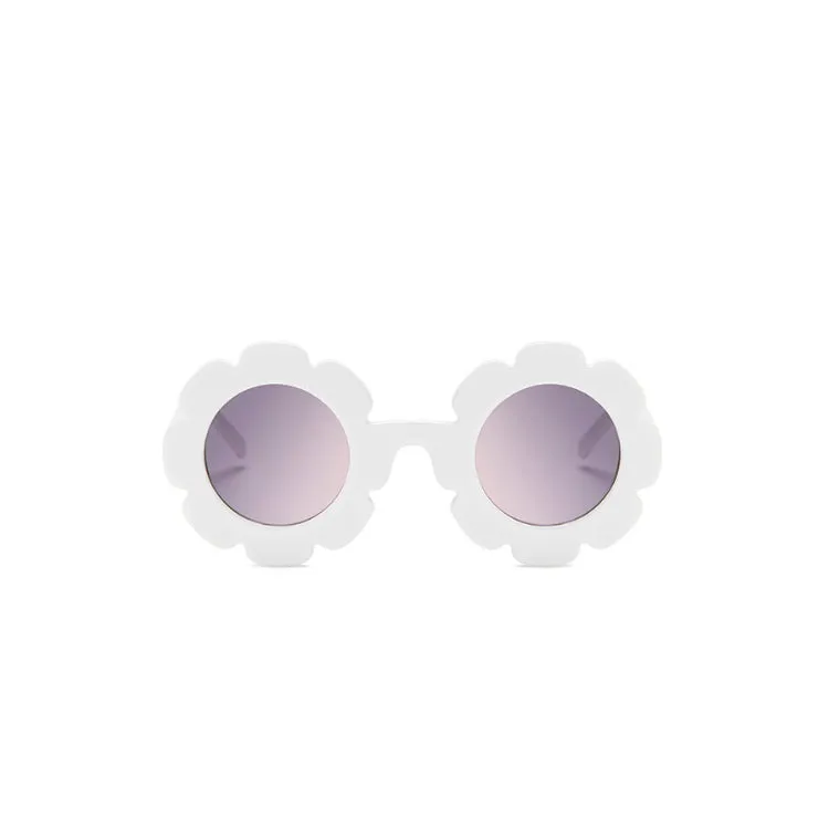 Flower Sunglass, White