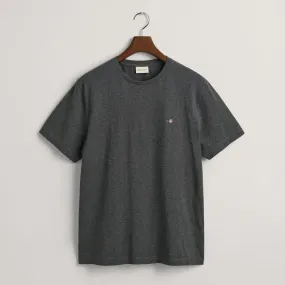 GANT Regular Fit Shield T-Shirt in Antracit Melange