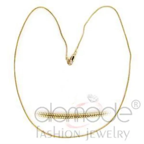 Gold Brass Chain with No Stone for Women Style 35525