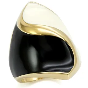 Gold Brass Ring with No Stone for Women Style 1W151