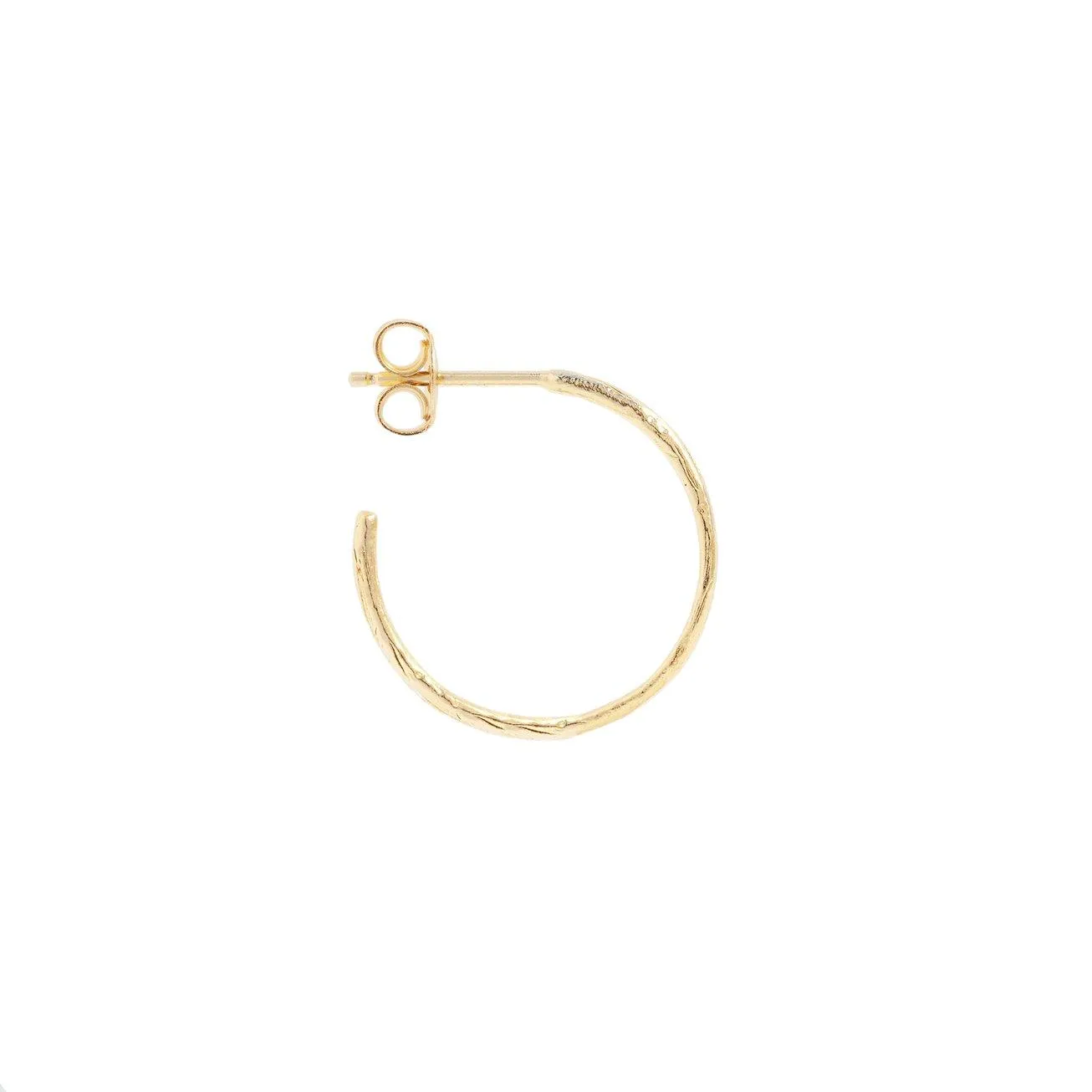 Gold Devotion Hoop Earrings