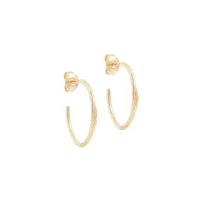 Gold Devotion Hoop Earrings