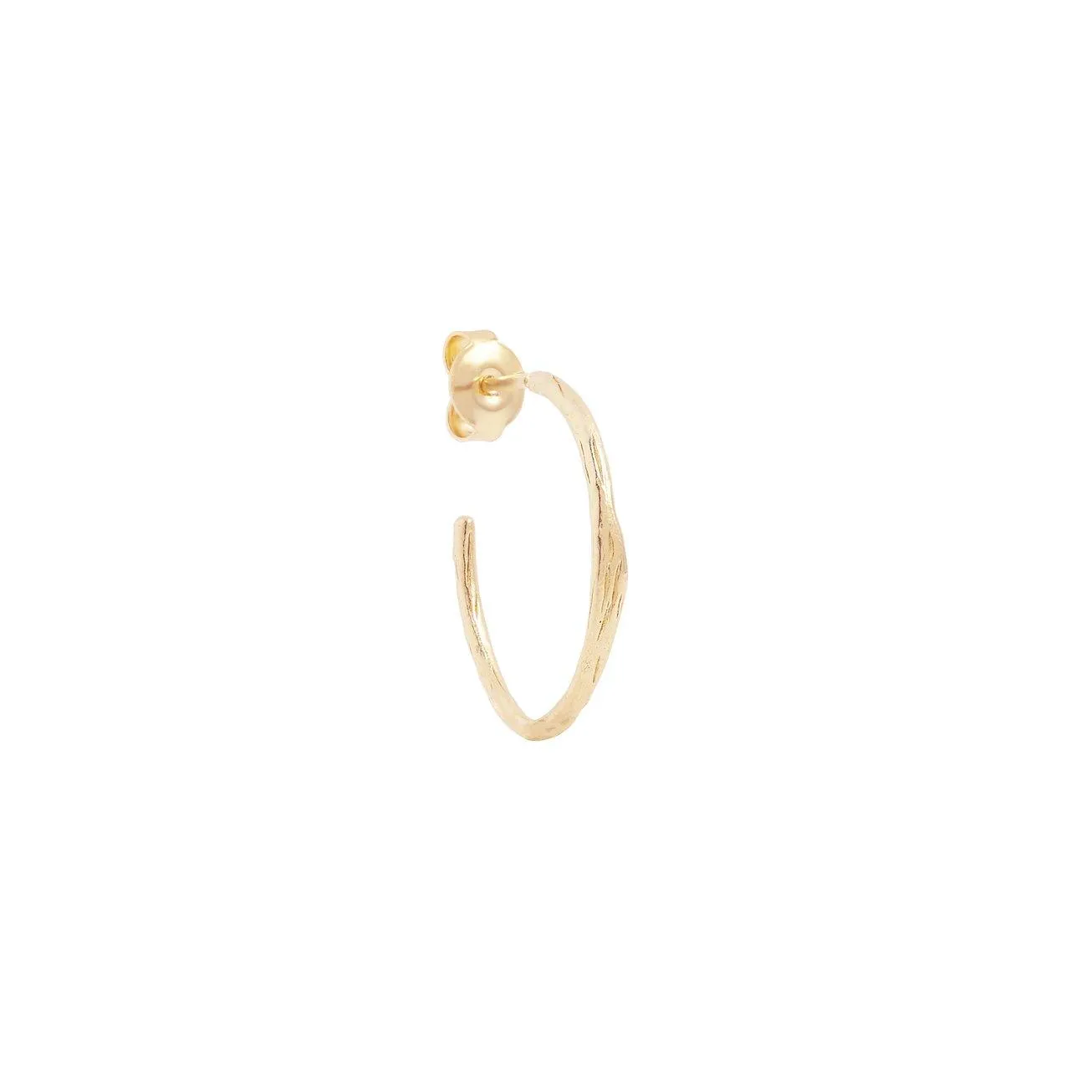 Gold Devotion Hoop Earrings