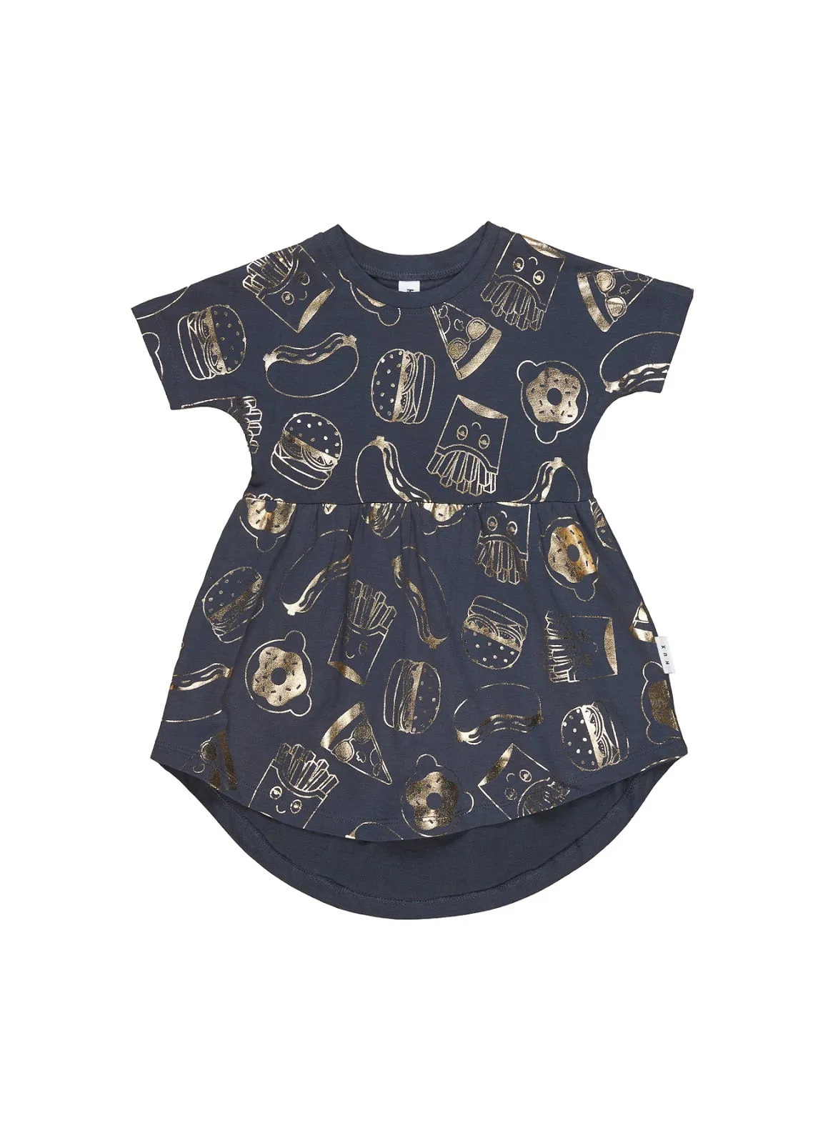 Gold Food Swirl Dress