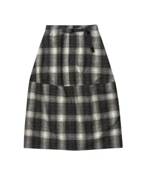 Gramicci Wool Paneled Skirt Plaid