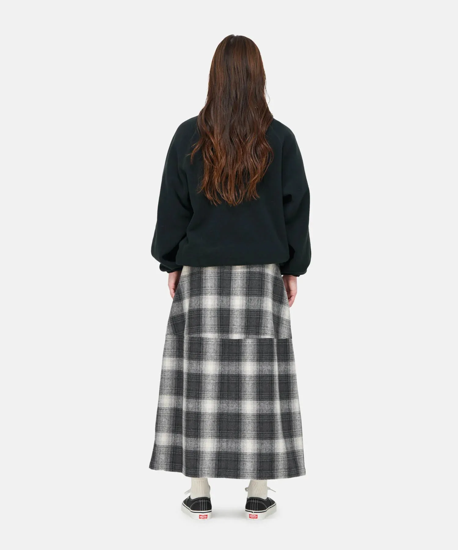 Gramicci Wool Paneled Skirt Plaid