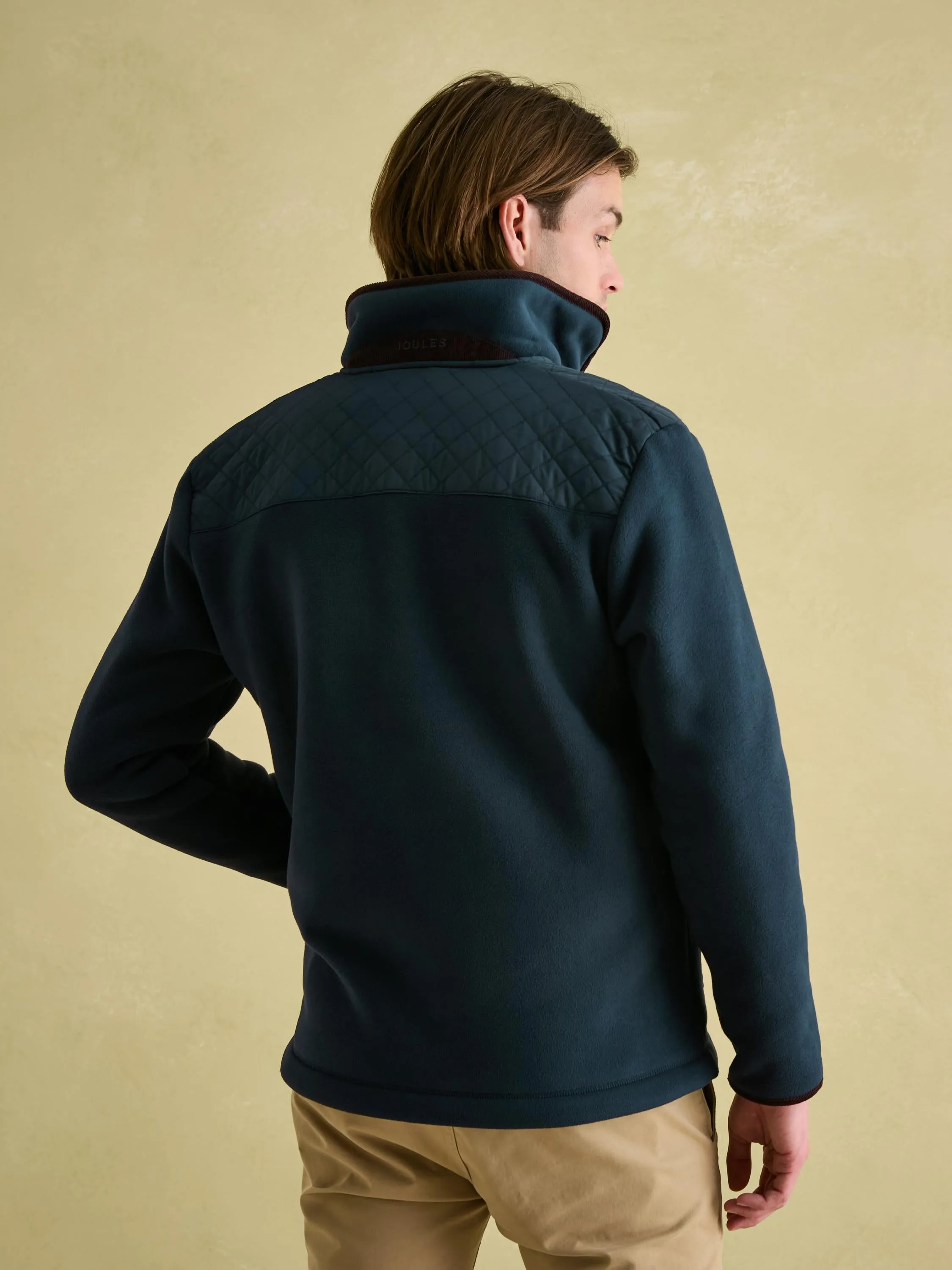 Greenfield Navy Blue Full Zip Fleece Jacket