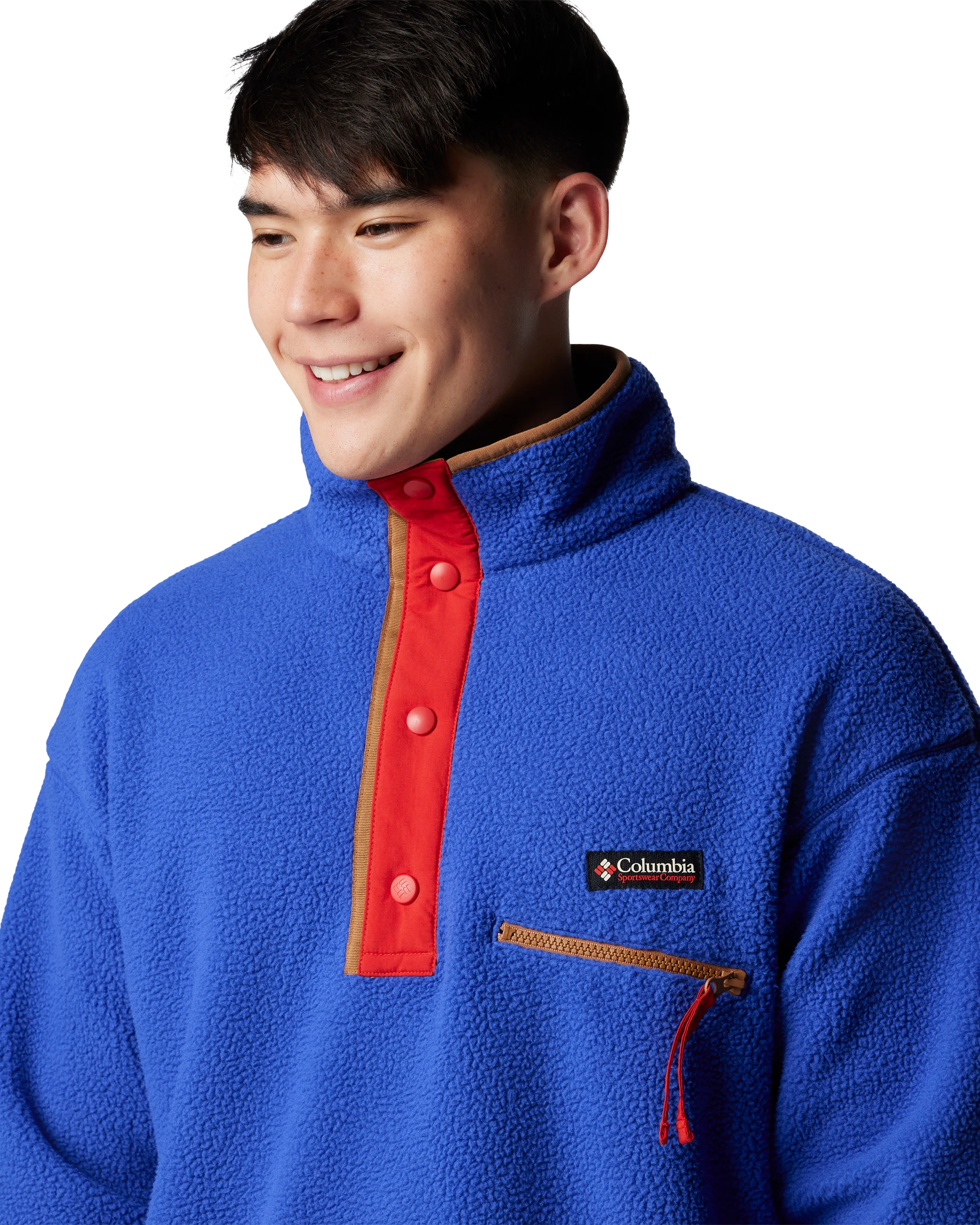 Helvetia II Half Snap Fleece Jacket in Clematis Blue