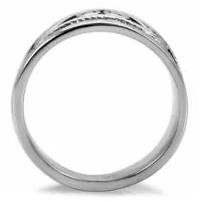 High polished (no plating) Stainless Steel Ring with No Stone for Women Style TK052