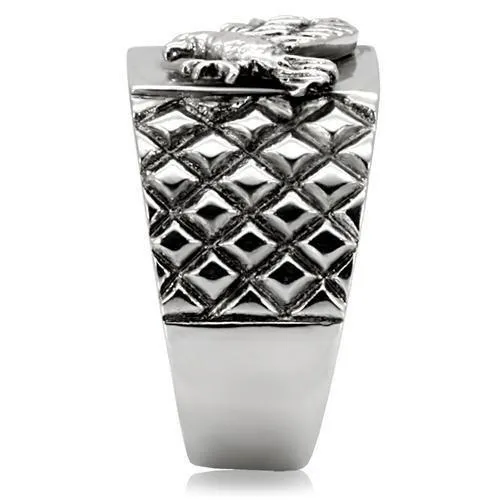 High polished (no plating) Stainless Steel Ring with No Stone for Women Style TK126