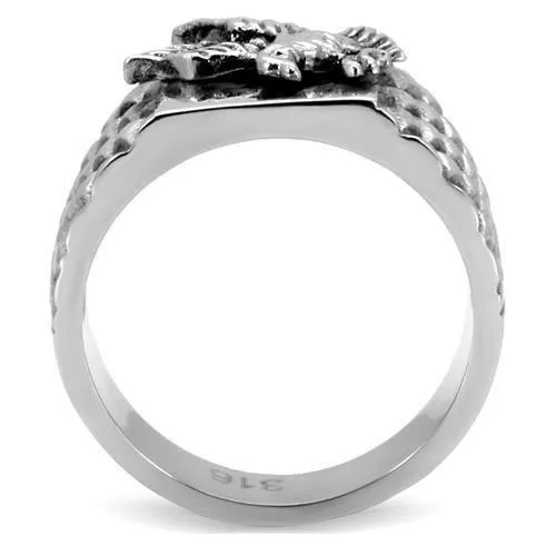 High polished (no plating) Stainless Steel Ring with No Stone for Women Style TK126