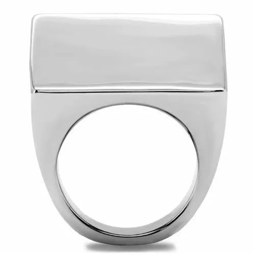 High polished (no plating) Stainless Steel Ring with No Stone for Women Style TK134