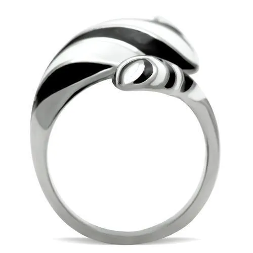 High polished (no plating) Stainless Steel Ring with No Stone for Women Style TK227