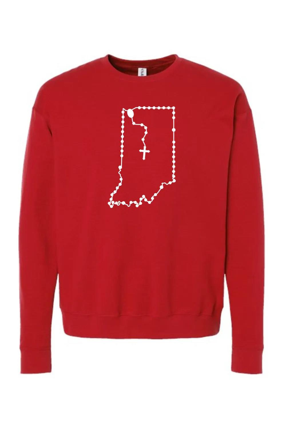 Indiana Catholic Rosary Crewneck Sweatshirt