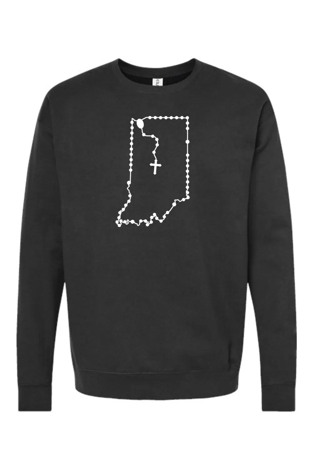 Indiana Catholic Rosary Crewneck Sweatshirt