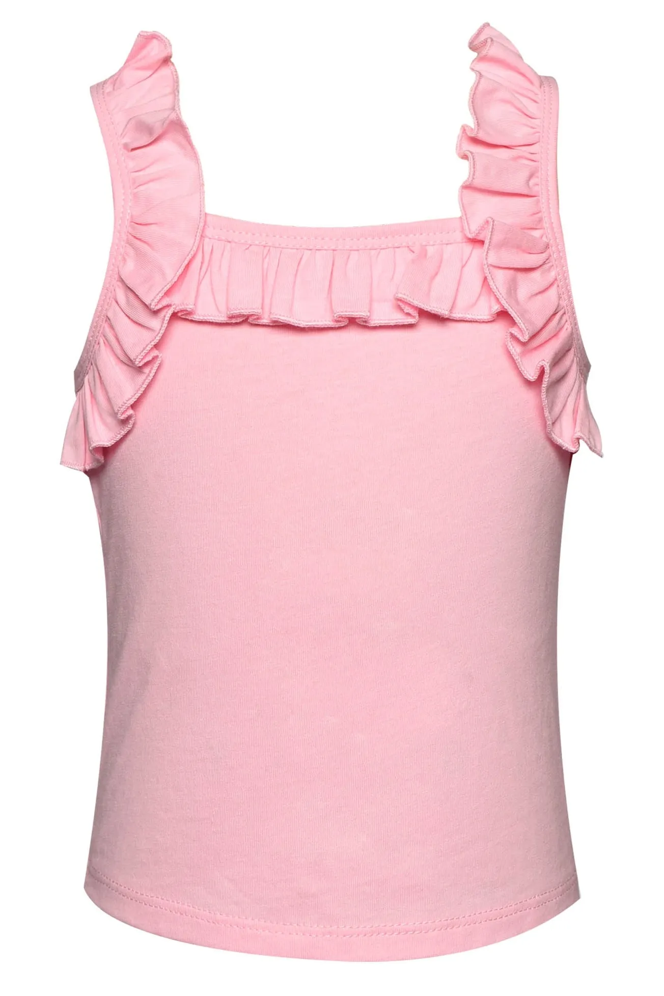 Infant lToddler l Little Girl’s Elevated Basic Ruffle Tank Top