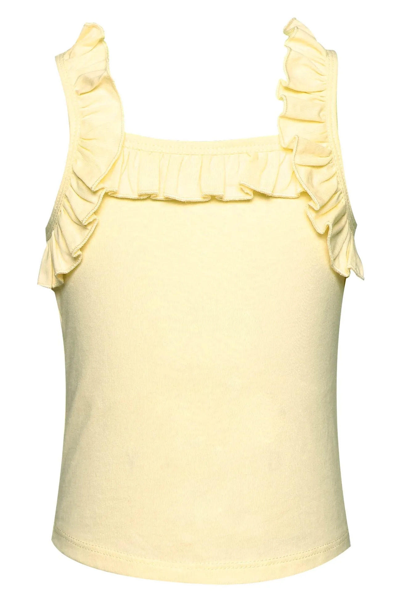 Infant lToddler l Little Girl’s Elevated Basic Ruffle Tank Top