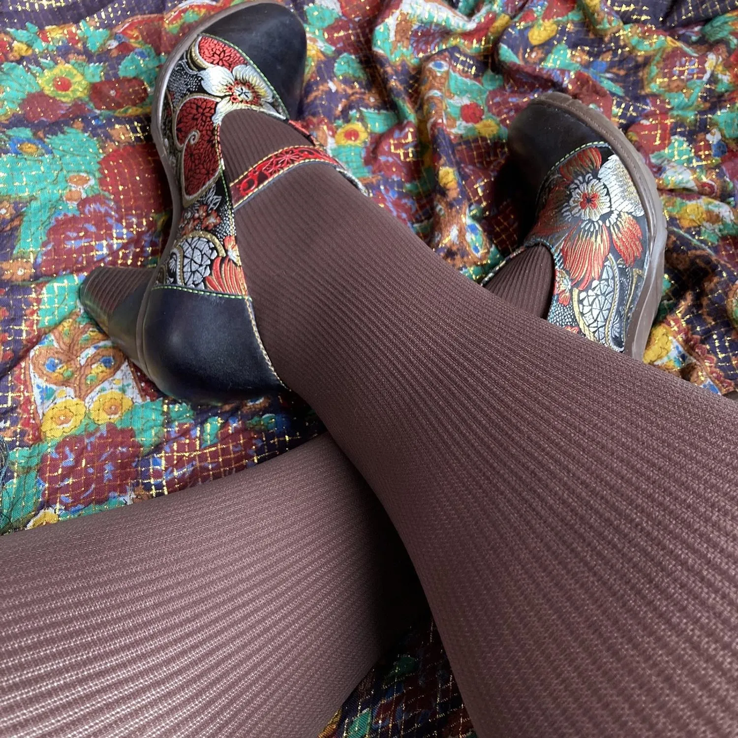 Ionic Ribbed Tights - Harmonious