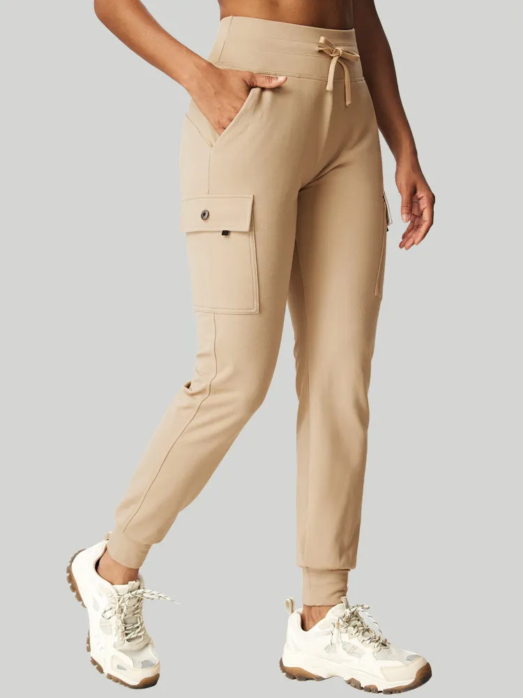 IUGA HeatLab® Women's Fleece Lined Water Resistant Cargo Sweatpants