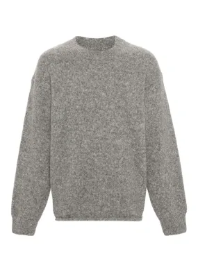 JACQUEMUS Contemporary Grey Alpaca Blend Sweater