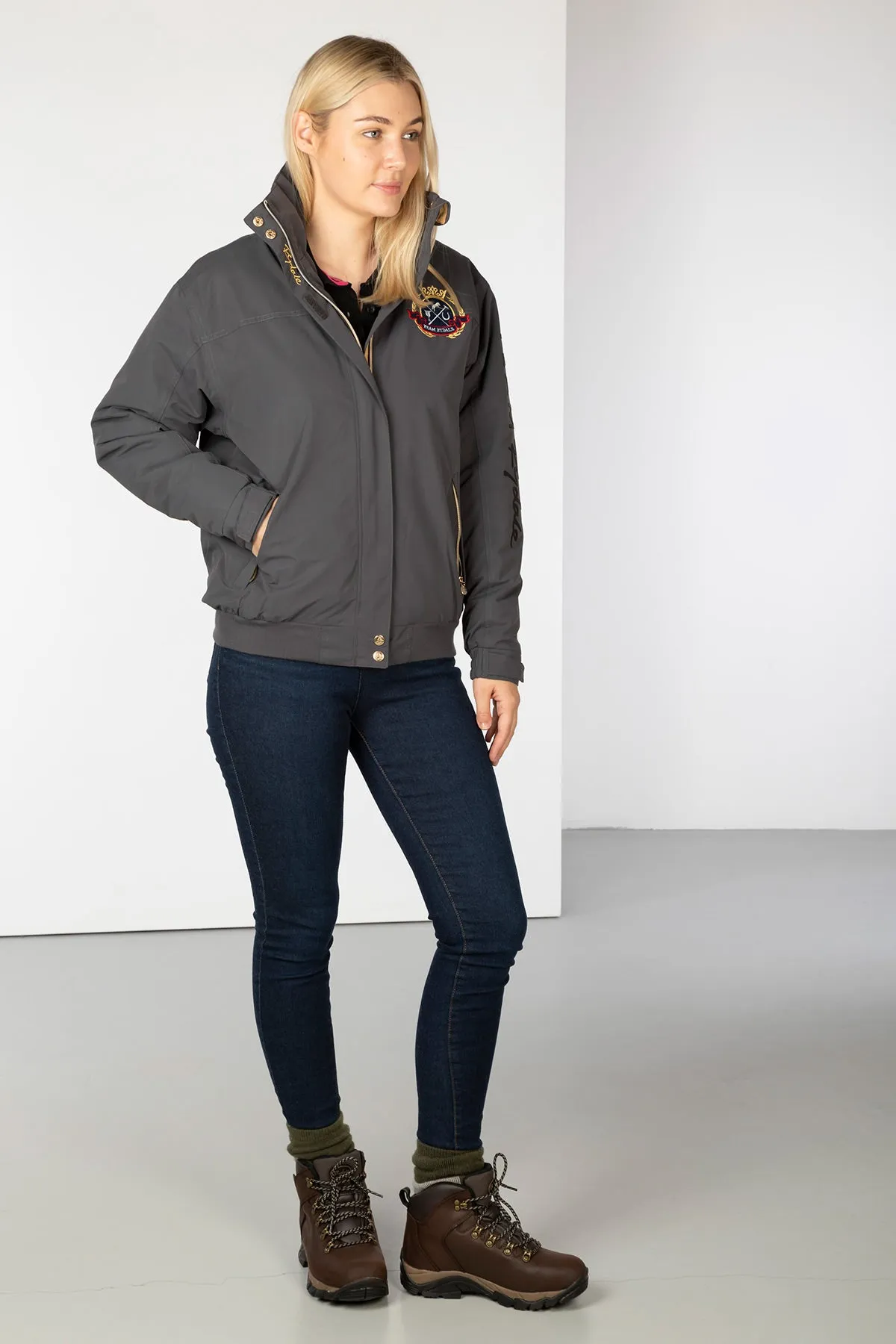 Ladies Emblem Bomber Jacket - Ripon