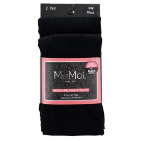 Ladies MeMoi Microfiber Opaque Tights - 2 Pk.