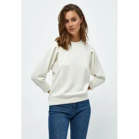 Laila 3/4 Sleeve Sweat - White