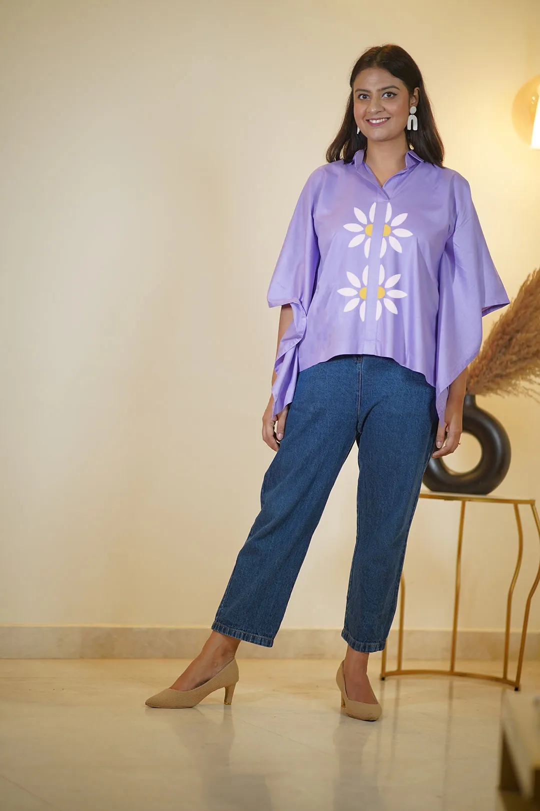 Lavender Kaftan Top - Aster