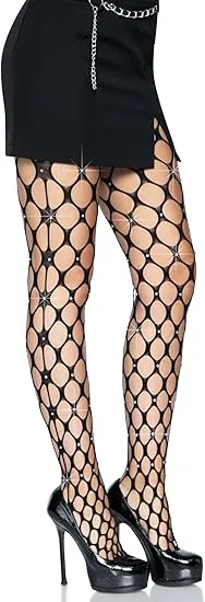 Leg Avenue Rhinestone Pothole Net Tights 9713