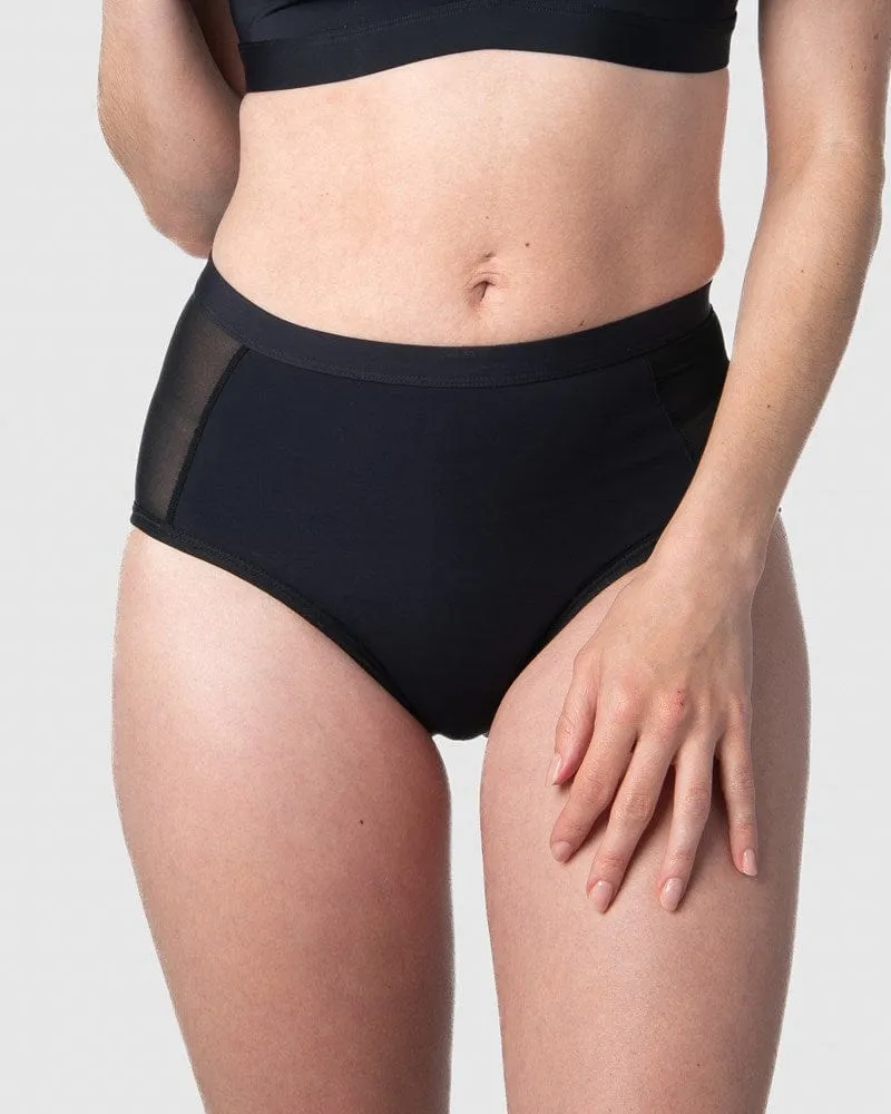 LIMITLESS BLACK HEAVY LEAKPROOF HI BRIEF